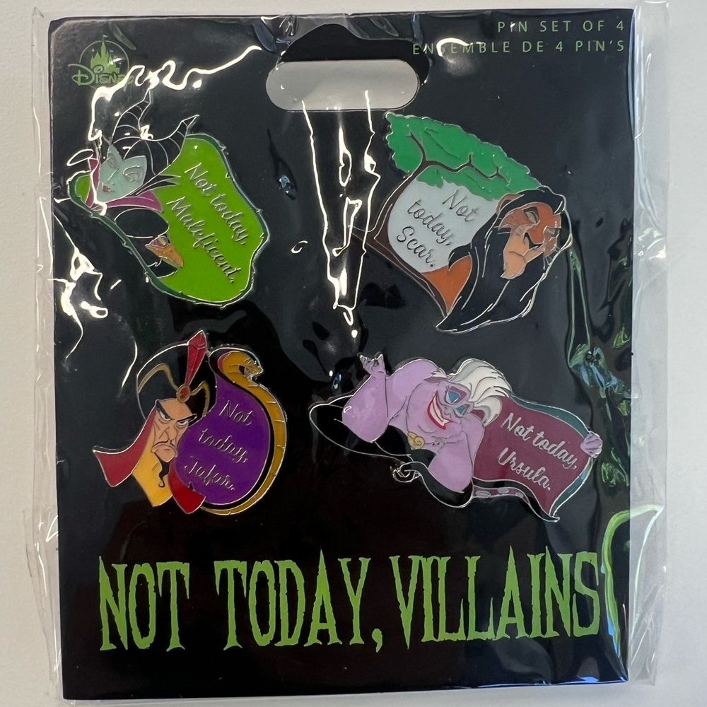 DISNEY Villains 'Not Today' Pin Collection